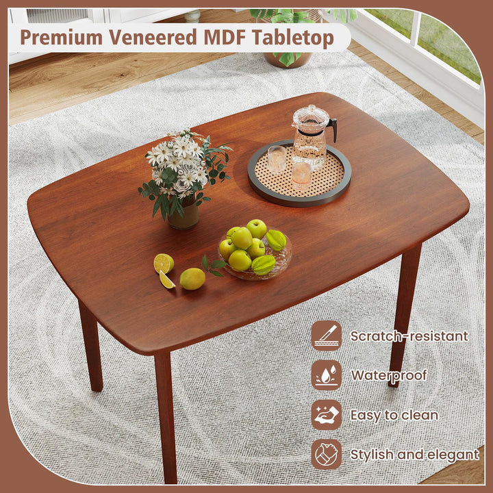 Giantex 43" x 31" Dining Table with Rubber Wood Legs