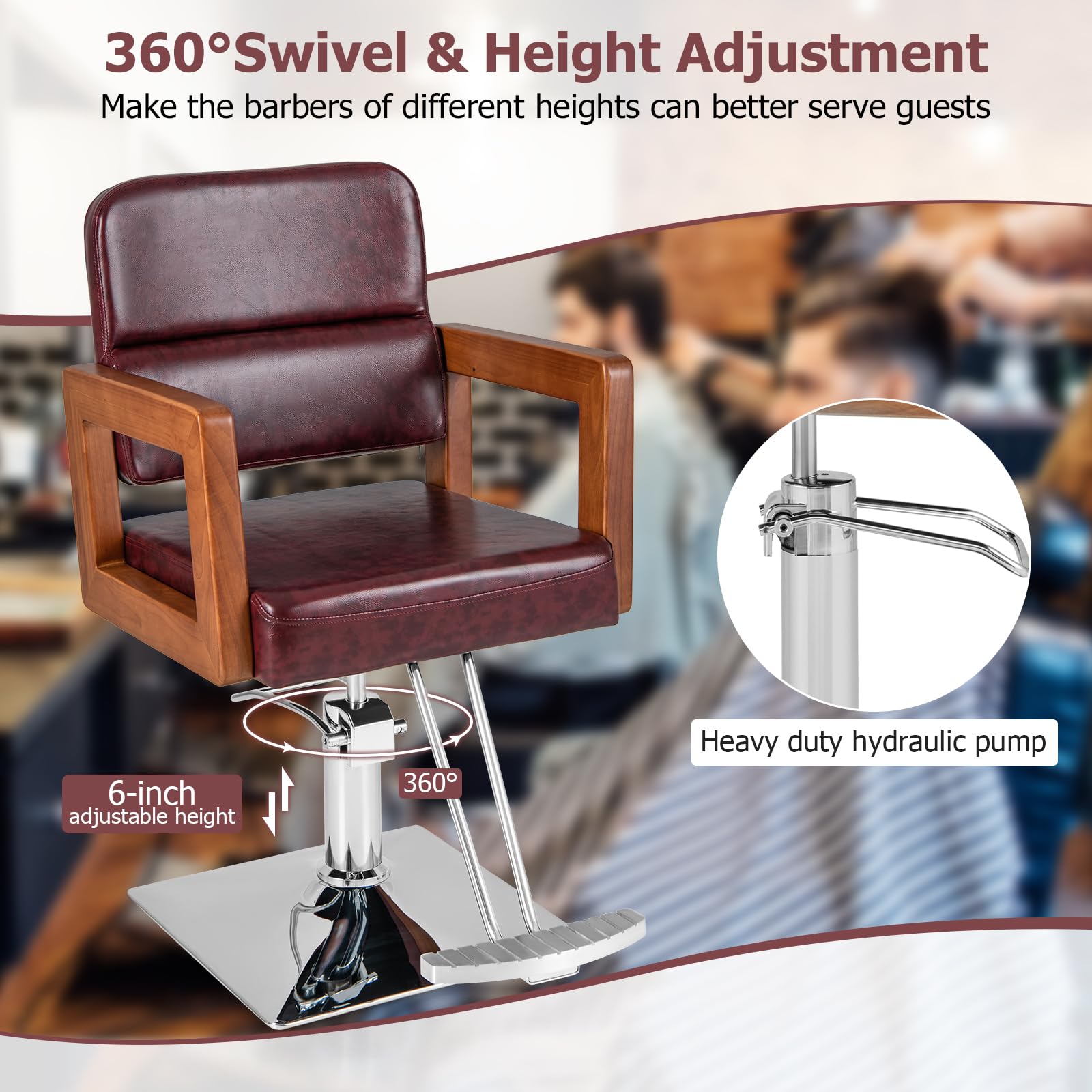Giantex Barber Chair - Salon Chair for Hair Stylist