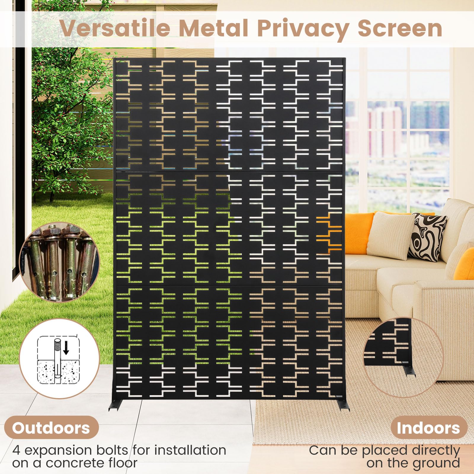 Giantex Privacy Screen - Thumbnail 4
