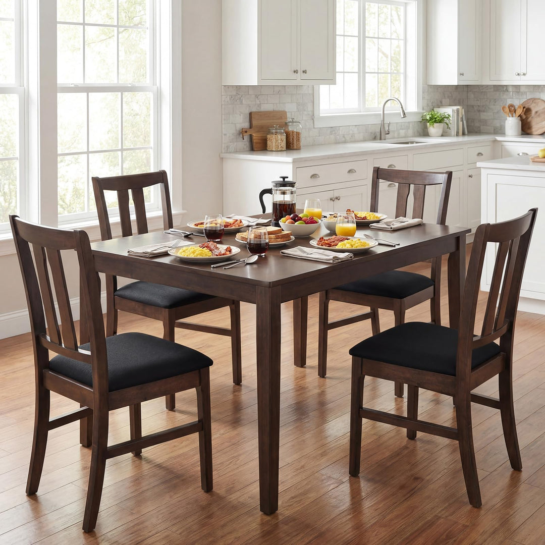 Giantex Fabric Upholstered Kitchen Chair w/Padded Seat for Home Restaurant