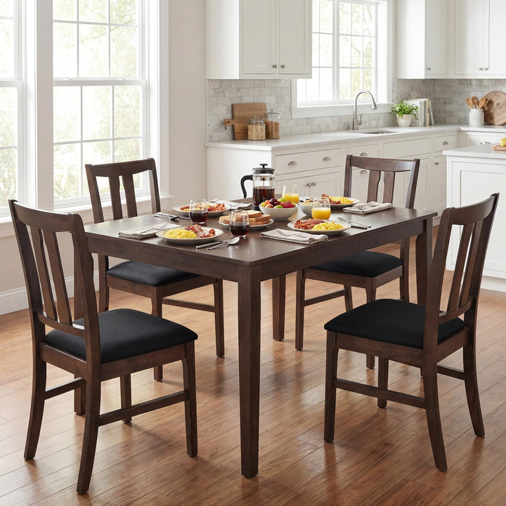 Giantex Fabric Upholstered Kitchen Chair w/Padded Seat for Home Restaurant