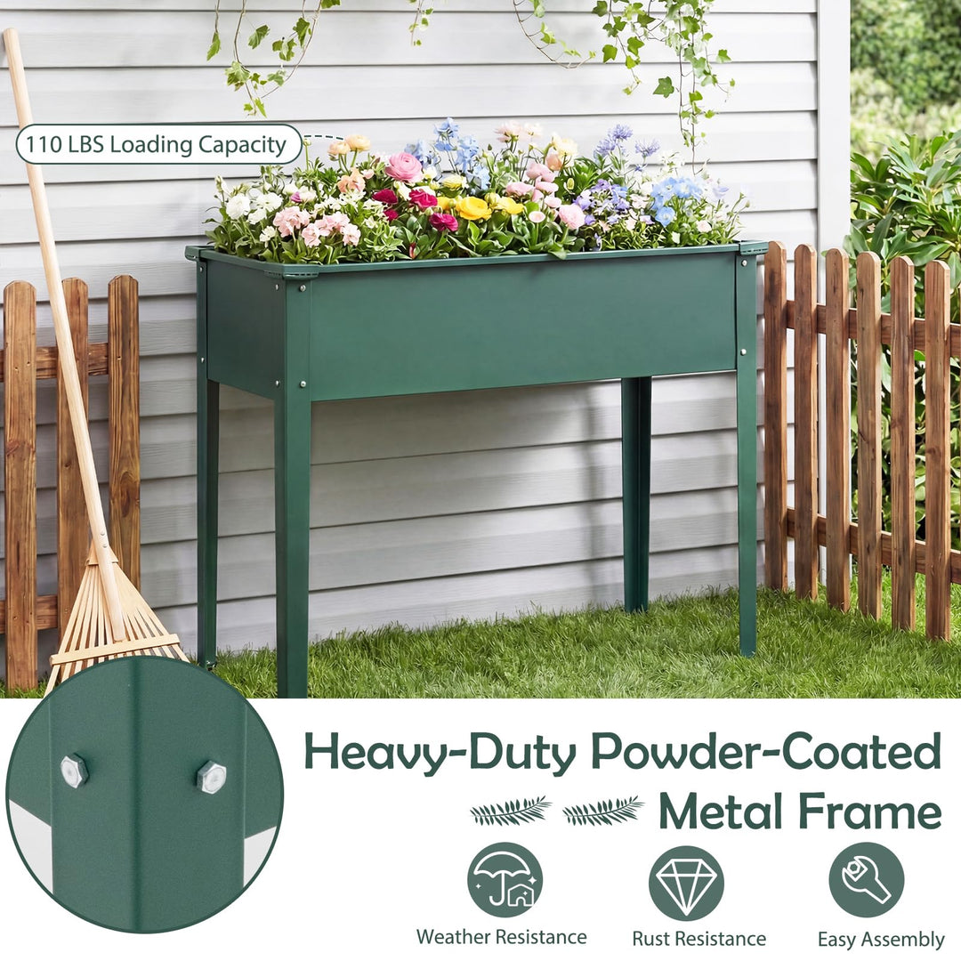 Vegetables and Flowers Growing Container for Indoor and Outdoor Use (40”x16”x32”)