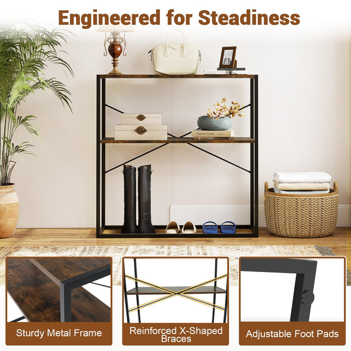 Giantex 36" Console Table 2-Tier Entryway Table with Open Storage Display Shelves