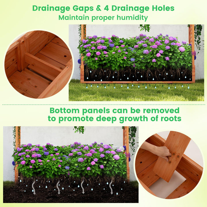 Giantex Raised Garden Bed with Trellis and Hanging Roof