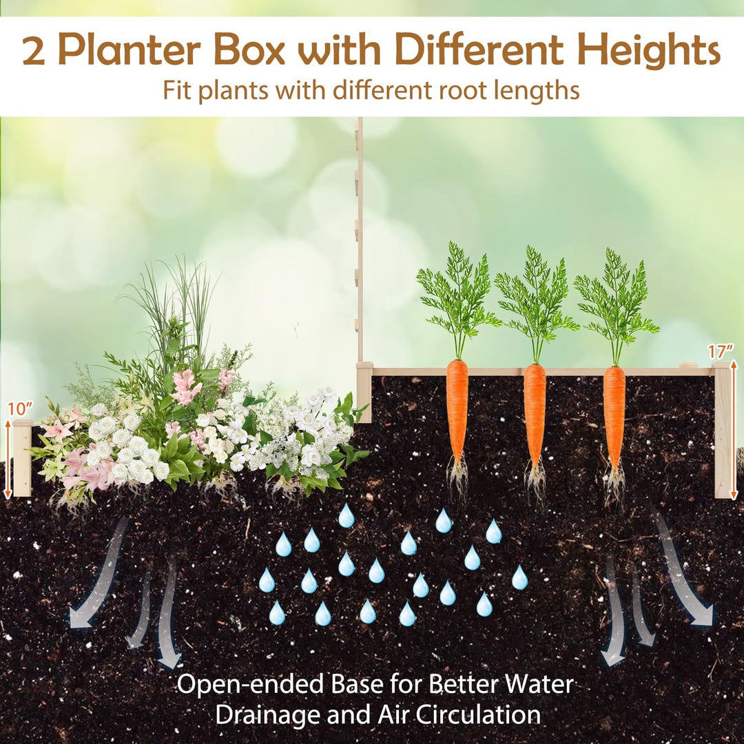 Giantex Wooden Raised Garden Bed