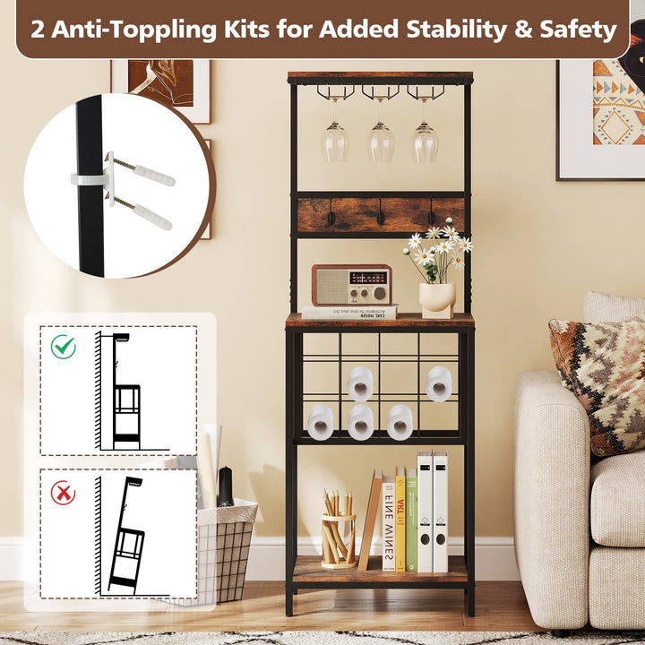 Giantex Tall Wine Rack Freestanding Floor