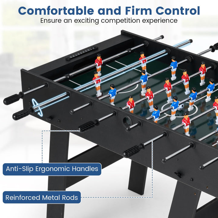 Giantex Foldable Foosball Table 48" Full Competition Sized Soccer Table Game w/22 Players