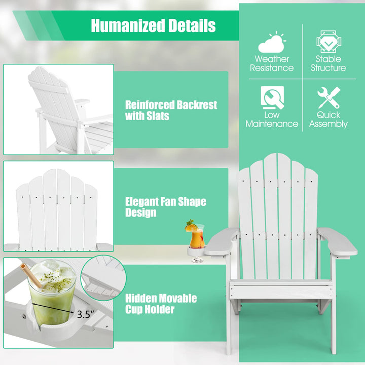 Giantex Adirondack Chairs Set of 2 for Adults and Kids