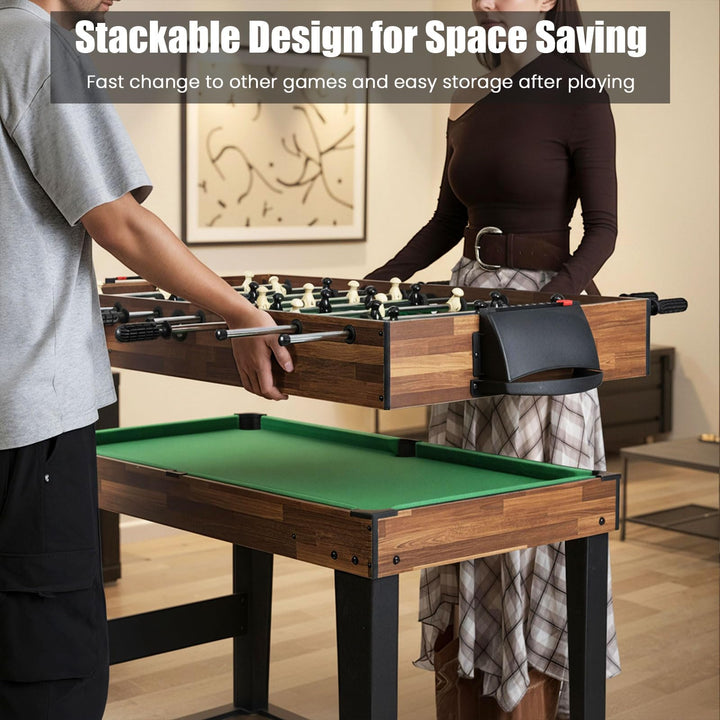 10-in-1 Multi Game Table, Combo Game Table Set w/Hockey