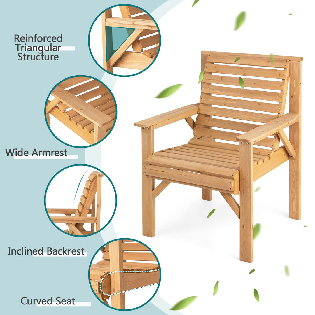 Giantex Outdoor Patio Dining Chairs