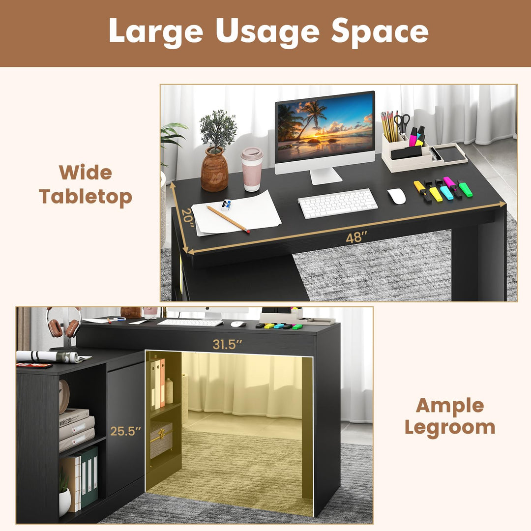 Giantex 48" Reversible L-Shaped Computer Desk
