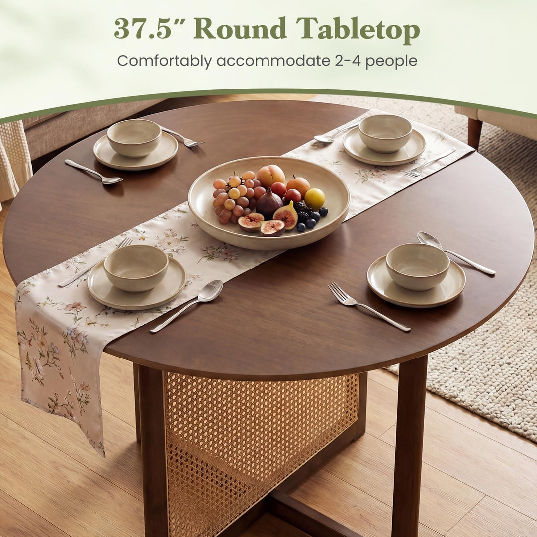 Giantex 37.5" Round Dining Table for Dinette Living Room