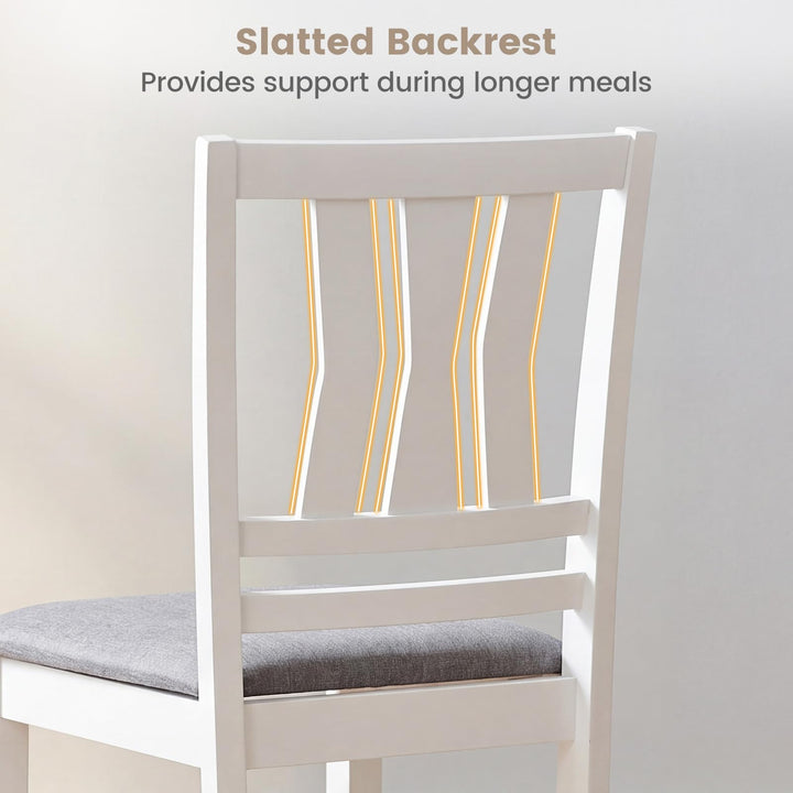 Giantex Wood Dining Chairs Set of 2/4 with Slat Back