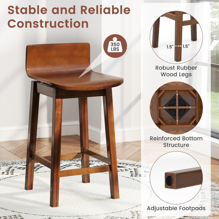 Giantex 24.5" Swivel Bar Stools Set of 2/4