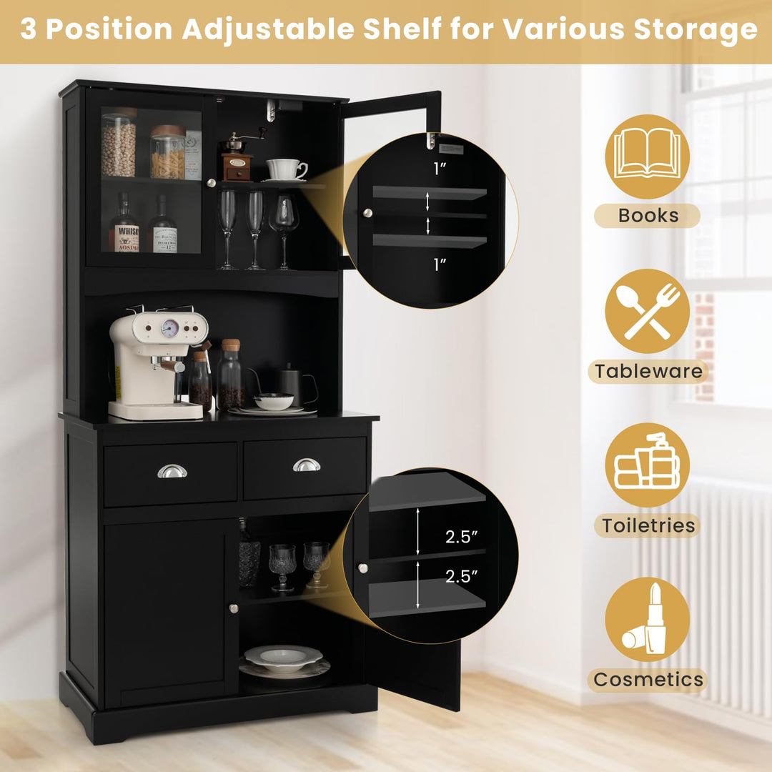 67" Pantry Organizers and Storage - Giantex