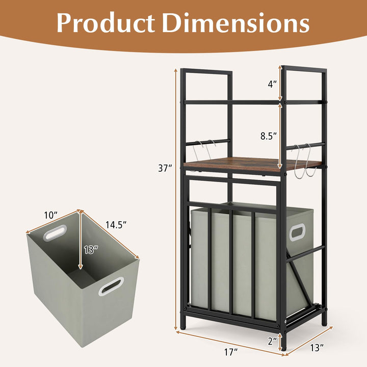 Giantex Tilt out Laundry Hamper with Removable Basket