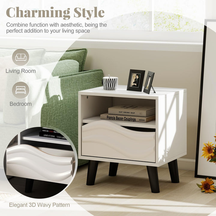 Giantex Mid Century Modern Nightstand
