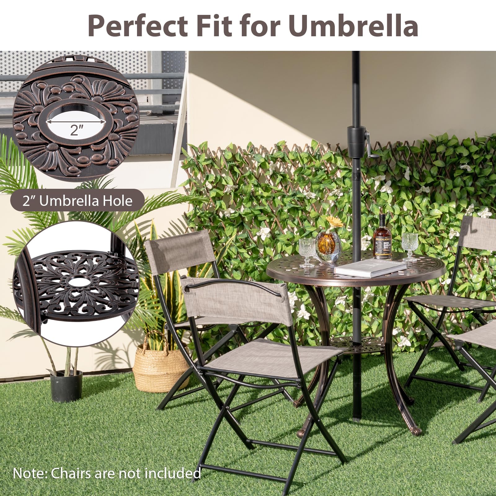 Giantex 31” Patio Bistro Table