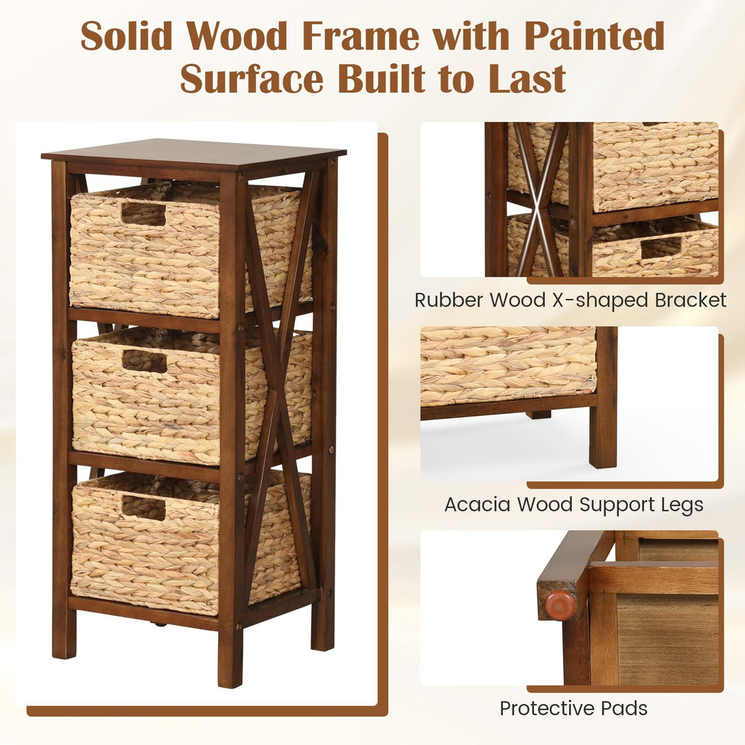 Giantex Wooden X-Design Side Table End Table