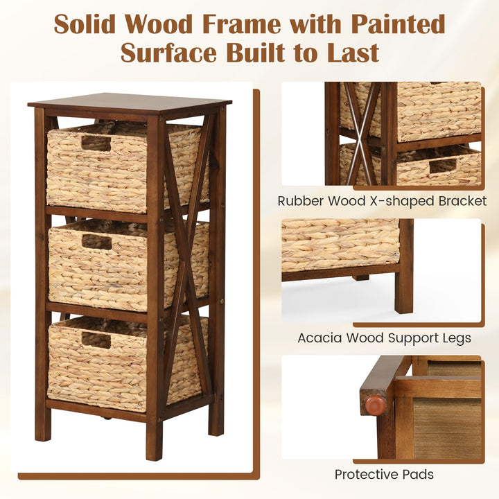 Giantex Wooden X-Design Side Table End Table