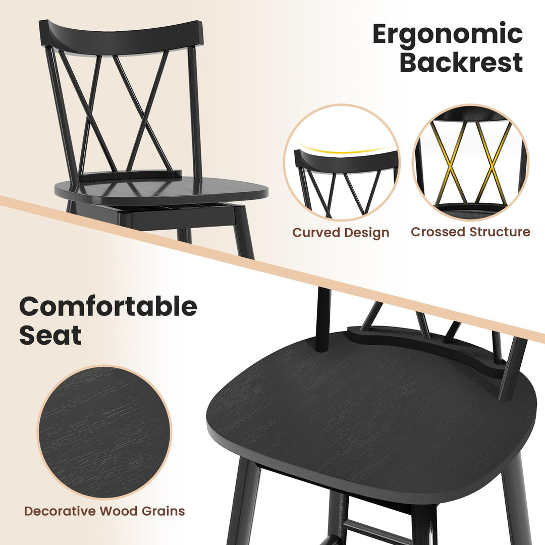 Giantex Windsor Bar Stools Set of 2/4(29"/24")