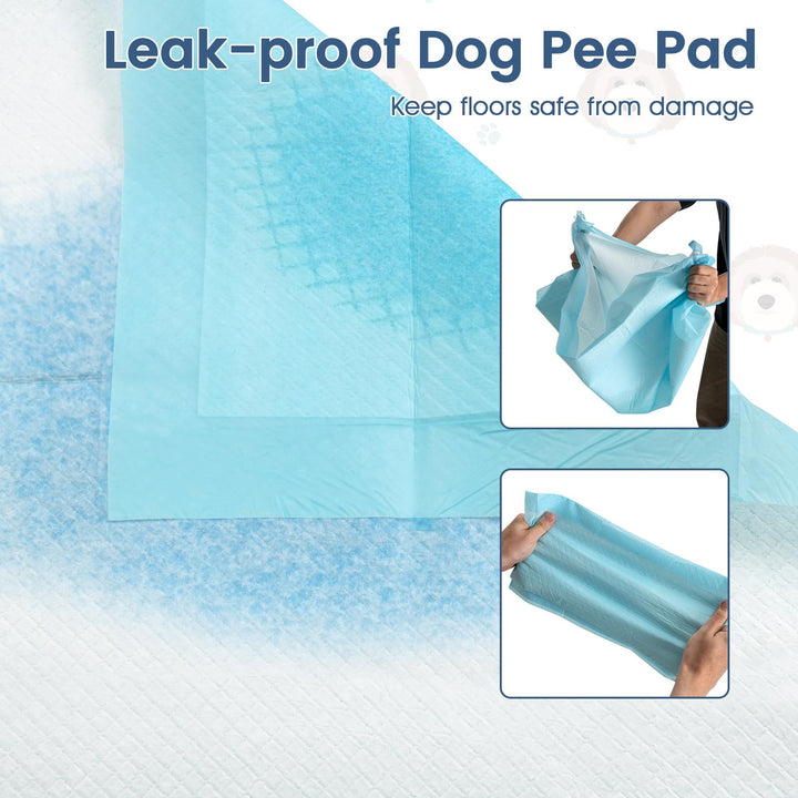 Giantex Dog Pee Pads 300 Count 24" x 17" Puppy Training Pads for Small Dogs