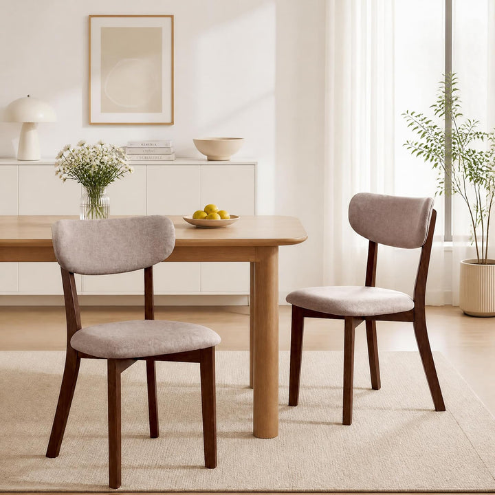 GIANTEX Wood Dining Chairs Set of 4 for Home Living Room