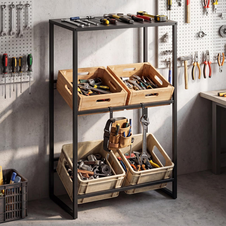 Giantex 3-Tier Drink Crate Rack for Kitchen