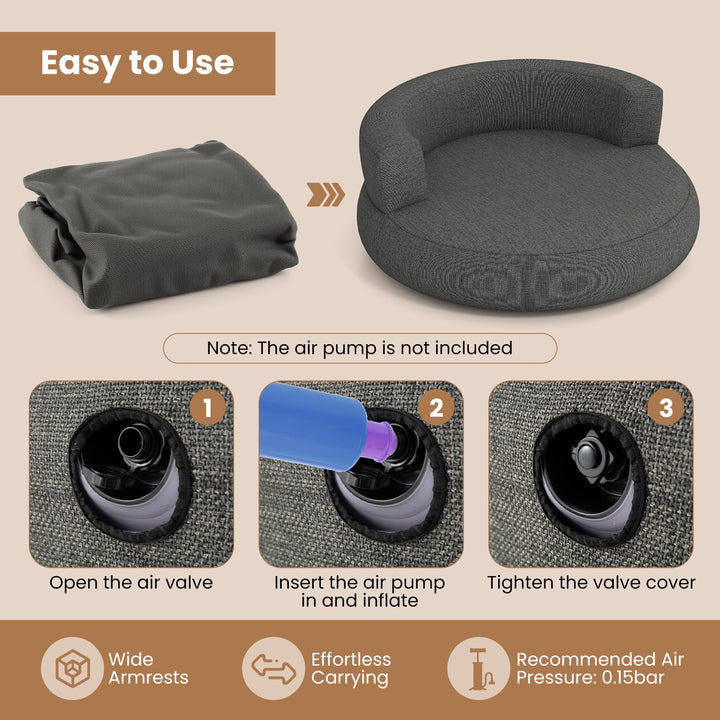 Giantex Inflatable Round Sofa