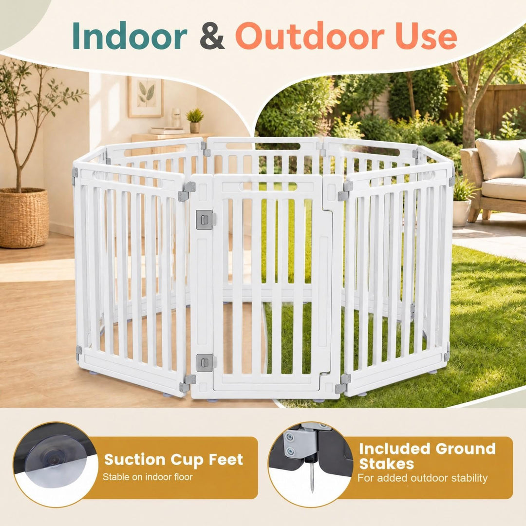 GIANTEX 32" Plastic Pet Fence