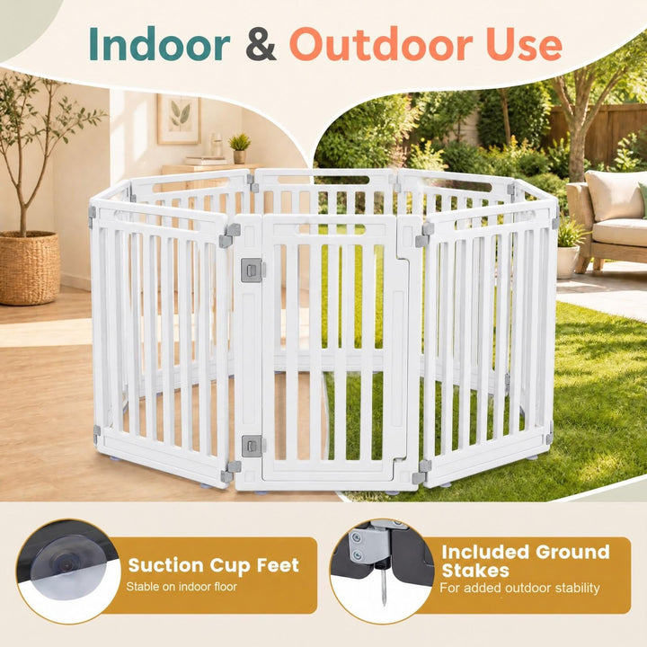 GIANTEX 32" Plastic Pet Fence