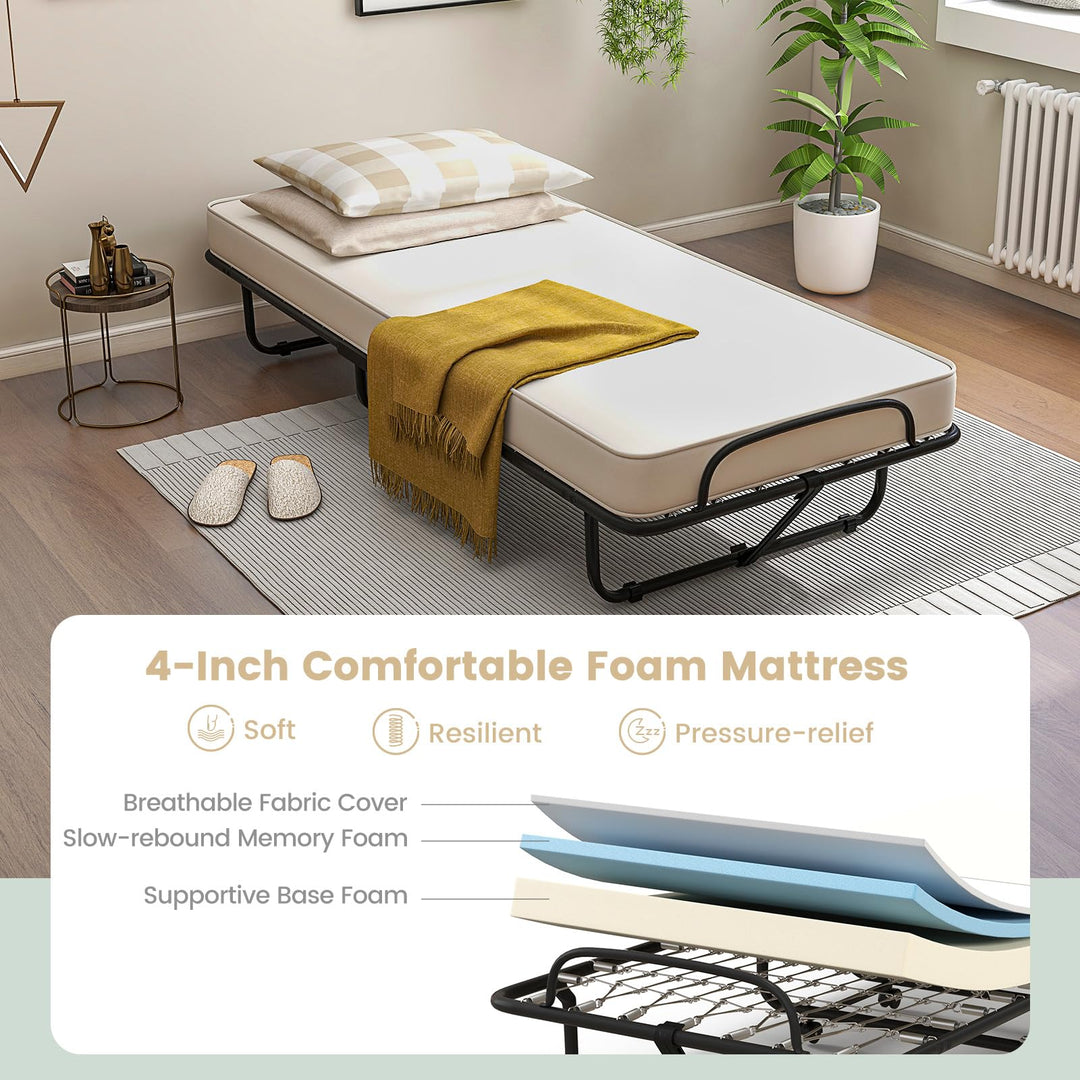 Giantex Folding Bed with Mattress
