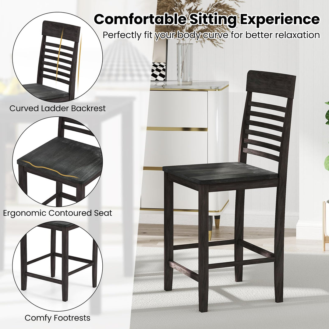 Giantex 3-Piece Dining Table Set for 2 for Small Place