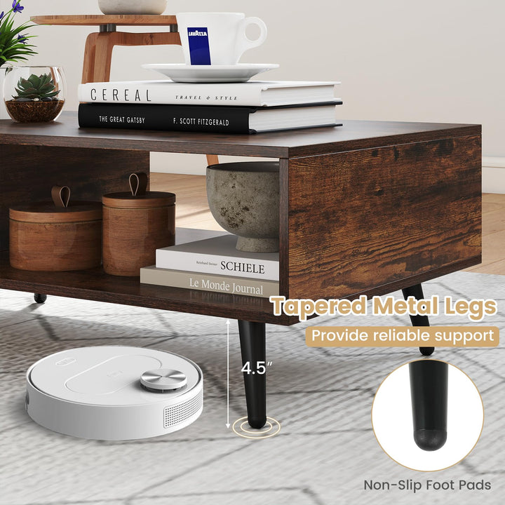Giantex Coffee Table with Storage for Living Room