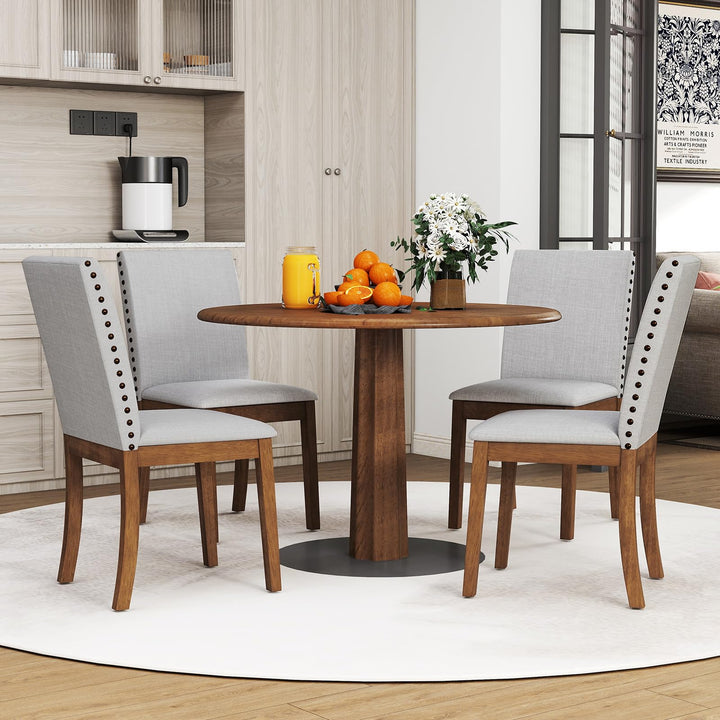 Giantex Upholstered Dining Chairs Set for Restaurant