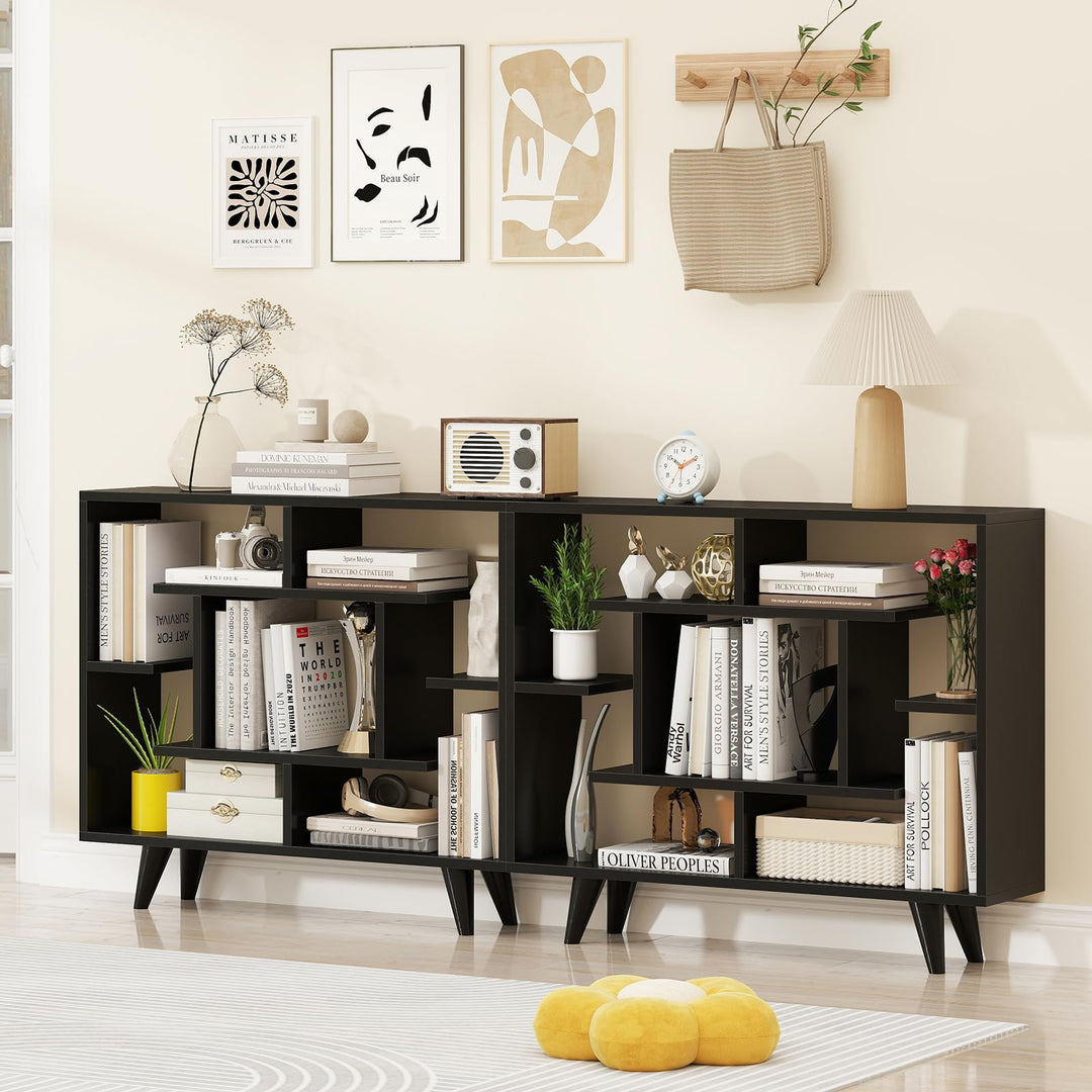 Giantex 3 Tier Geometric Bookshelf