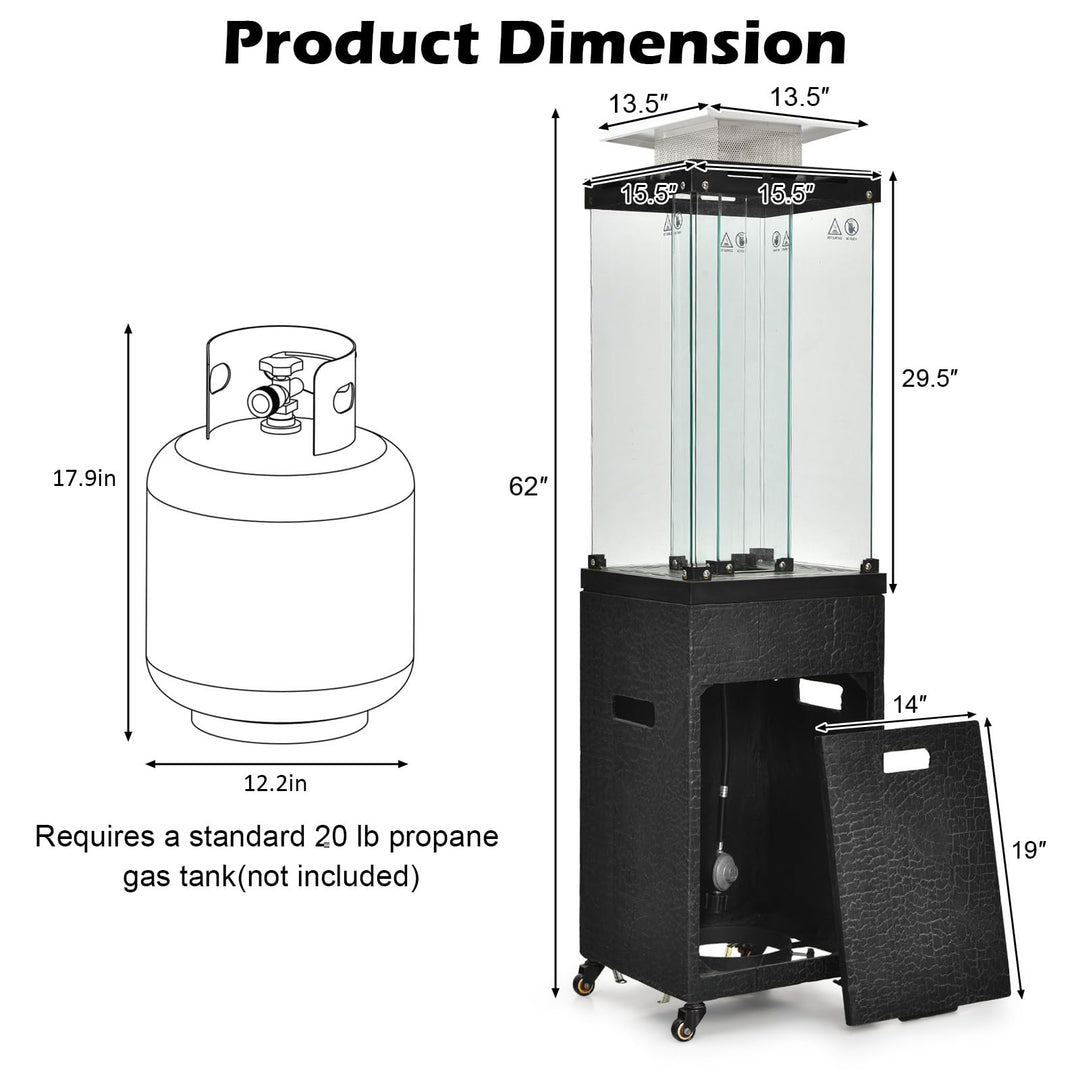 41,000 BTU Outdoor Heaters for Patio - Giantex
