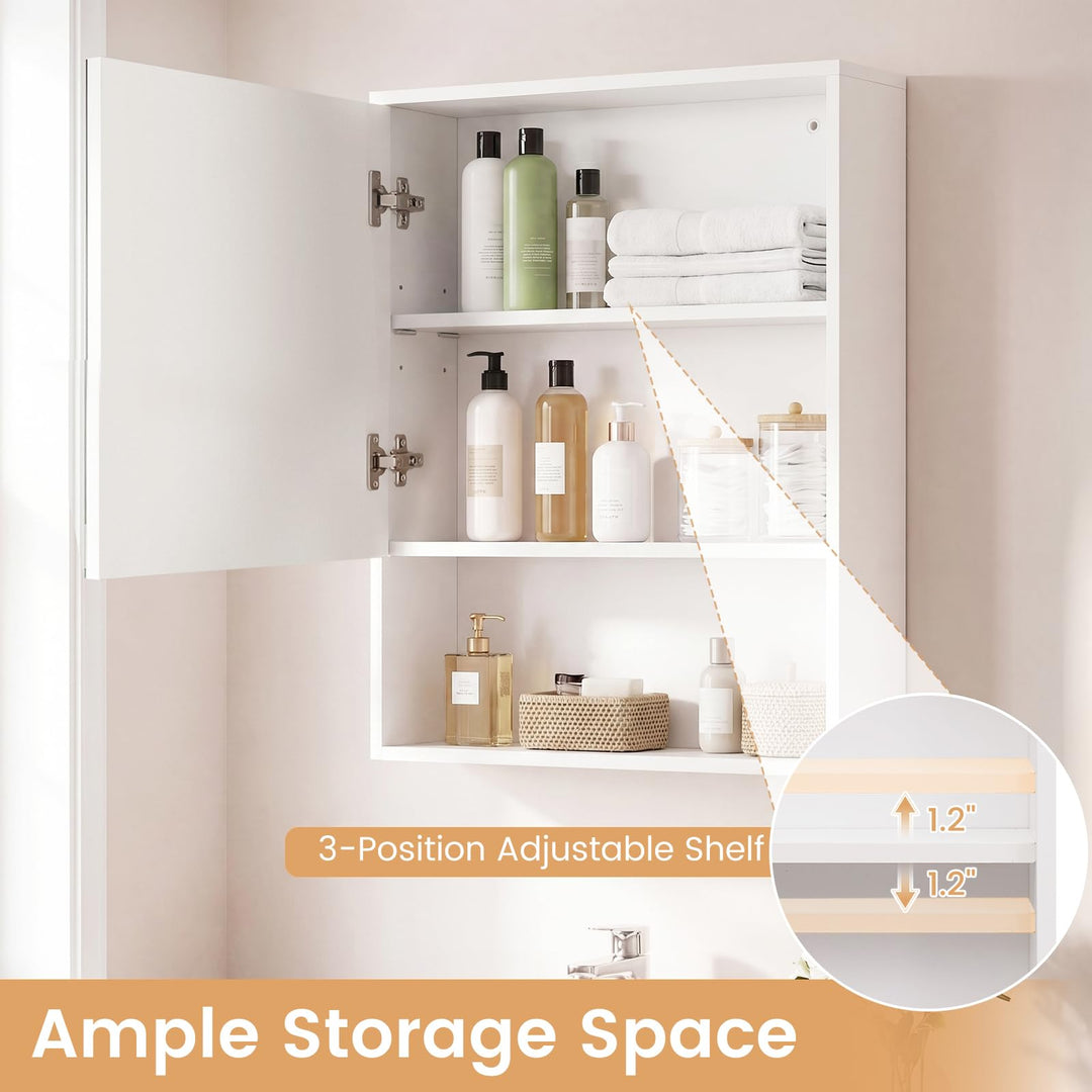 Giantex 24"x18" Medicine Cabinet with Mirror and Lights