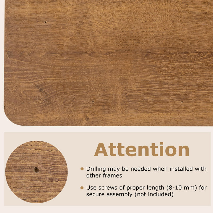 Giantex Universal Wood Table Top 48 x 30 inch Solid One-Piece Desk top