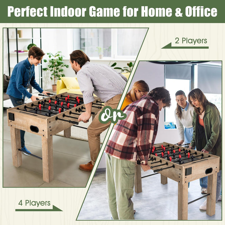Giantex 54" Foosball Table Adult Size, Full Size Arcade Soccer Table Game w/2 Balls & 2 Cup Holders