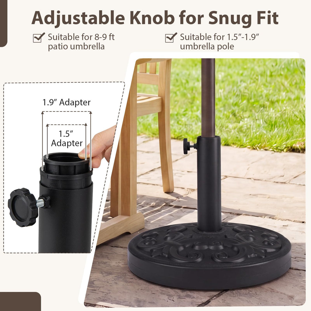 Giantex 27 lbs Patio Umbrella Base for 1.5&
