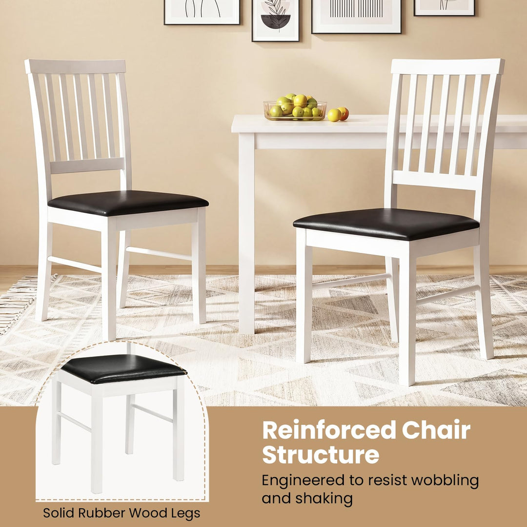 Giantex Modern Mid Century Dining Room Chairs with Hollowed Backrest