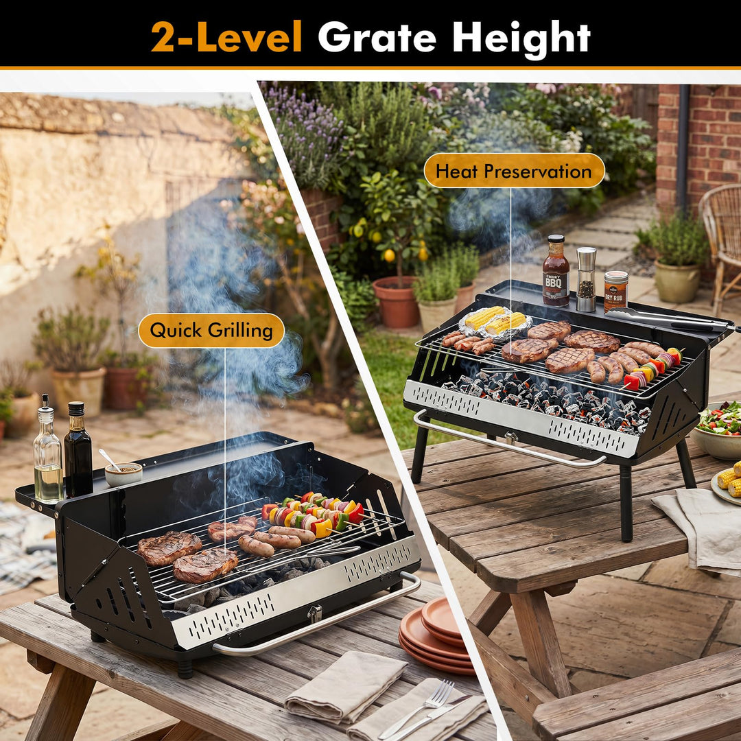 Giantex Portable Charcoal Grill with Detachable Legs
