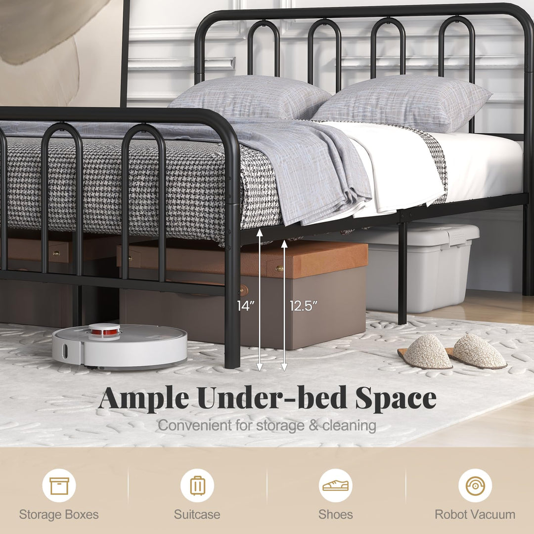 Giantex Full/Queen/King Size Bed Frame with Headboard
