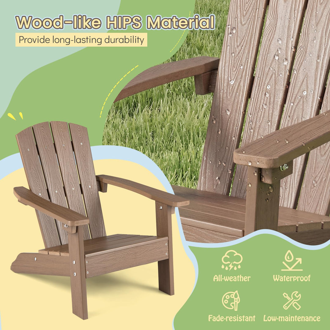 Giantex Kids Adirondack Chair | All-Weather HIPS Children&