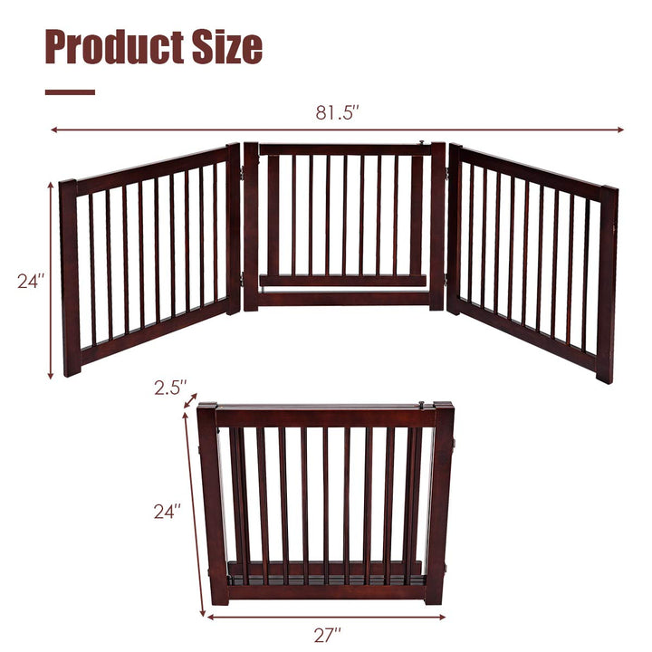 24 inch Configurable Dog Gate with Door