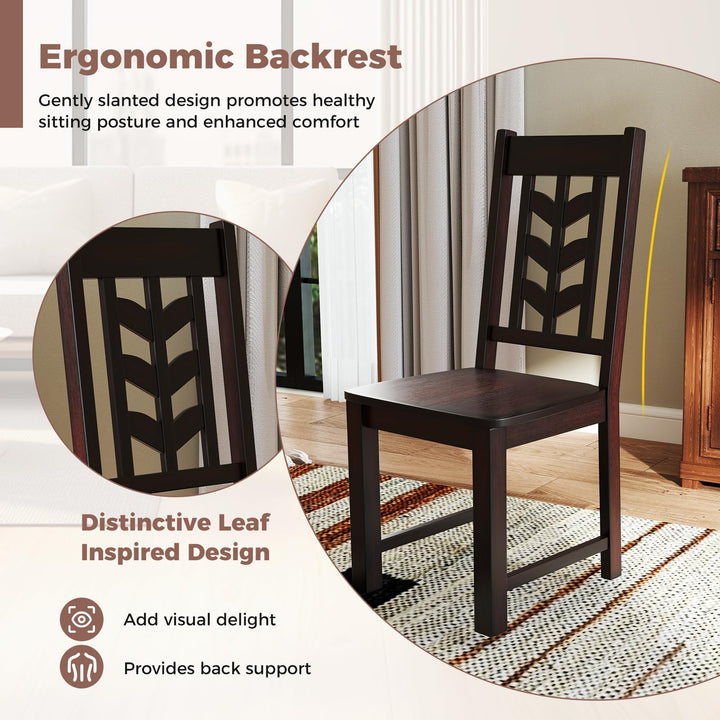 Giantex Wooden Dining Chairs Set of 2/4