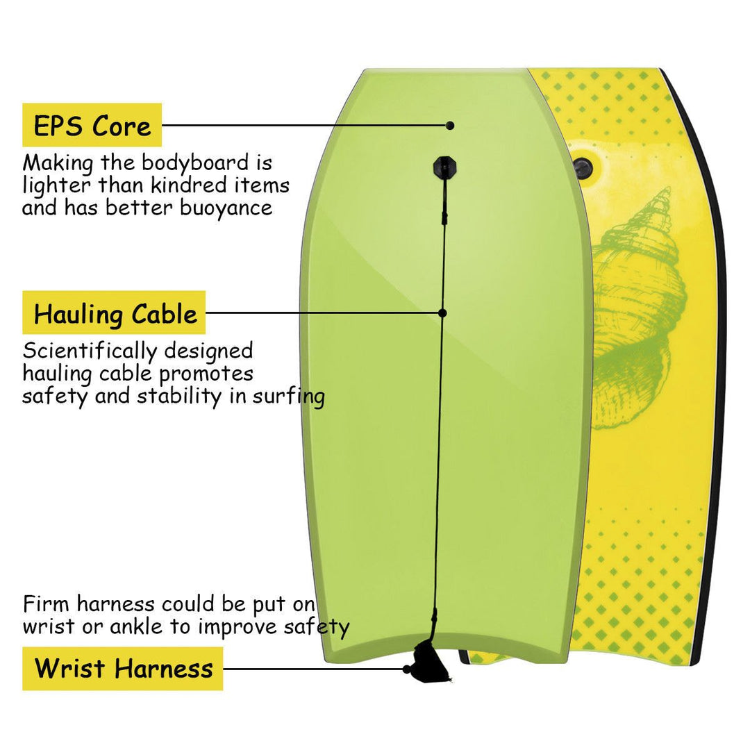 Giantex Bodyboard Super Lightweight Surfing Body-Board