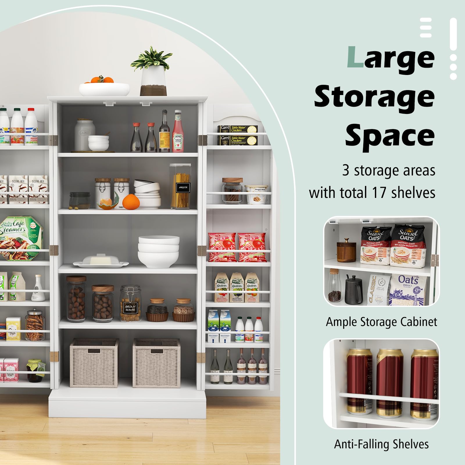 Giantex 47.5” Kitchen Storage Cabinet