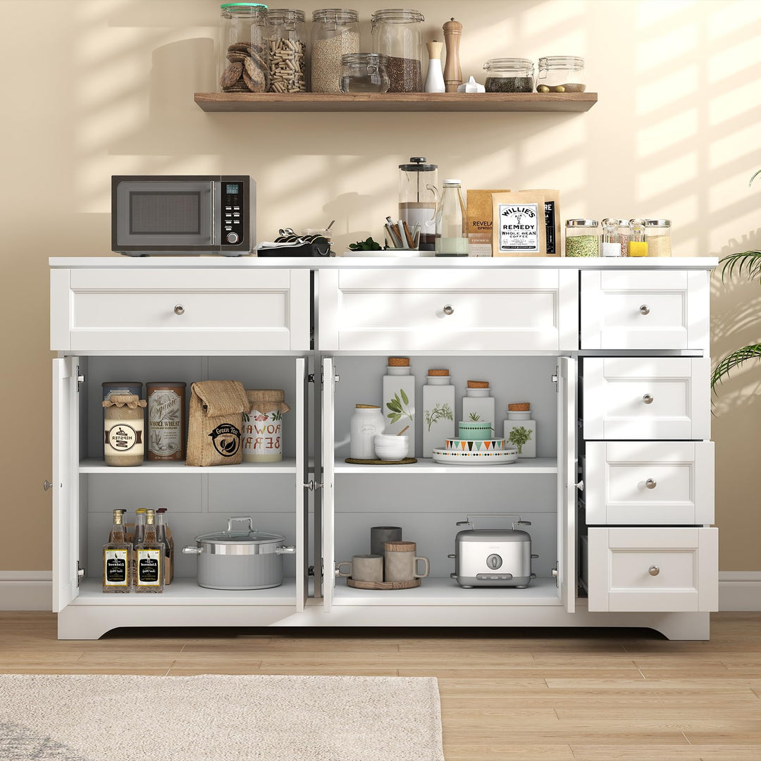 Giantex Large Buffet Cabinet with Storage, 59” Kitchen Cabinet